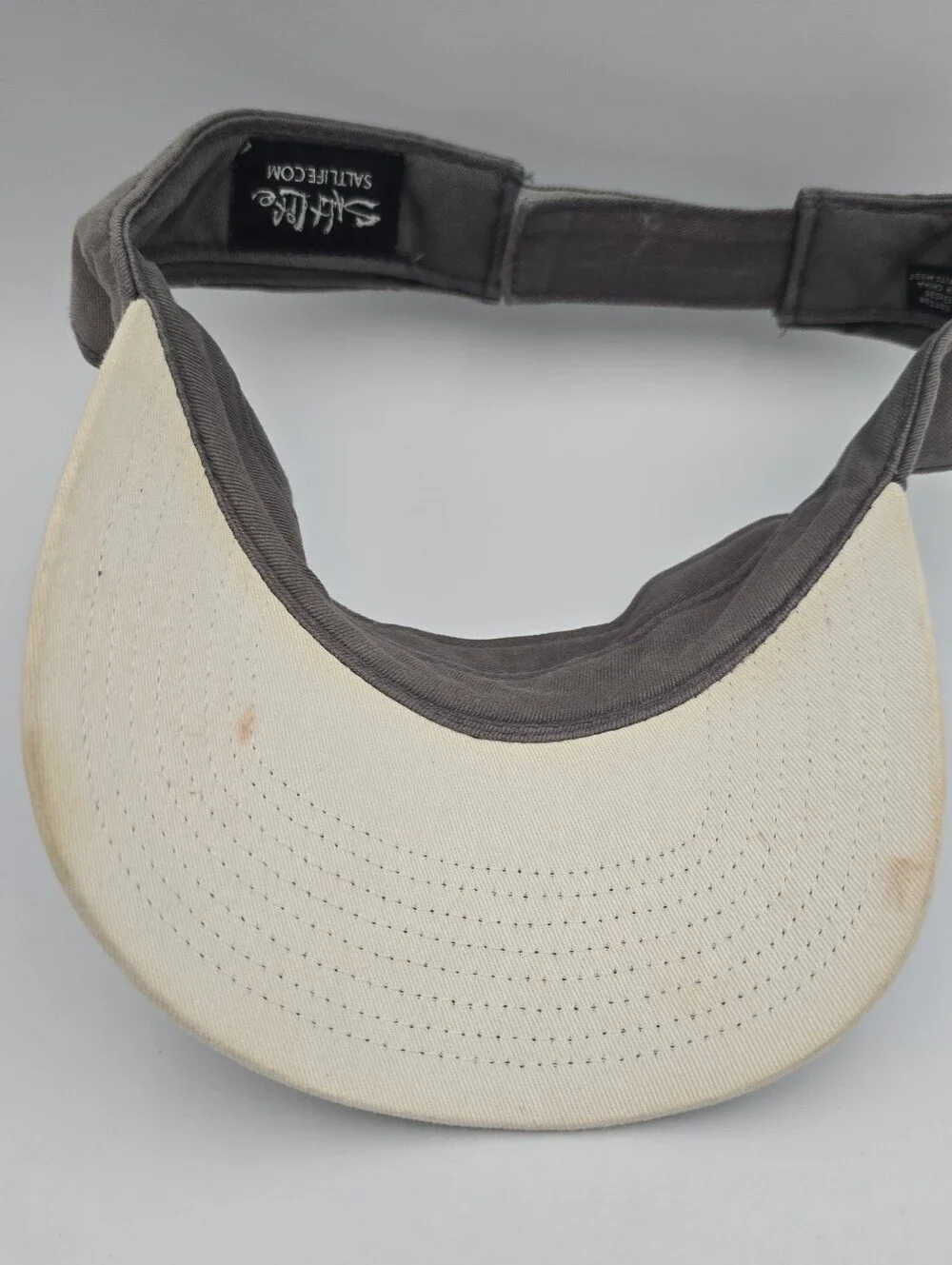 Salt Life Cotton Gray Adjustable Visor